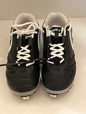 Rip-IT Ringor Pro Spike Softball Cleats Womens Size 7 Black with White Stripes