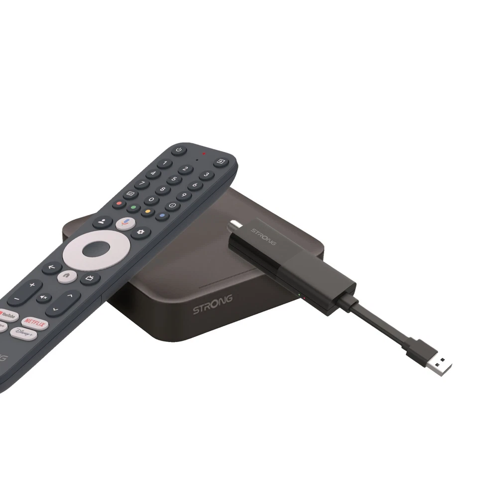 STRONG SRT 427, 2 IN 1 Smart TV Box (Schwarz)