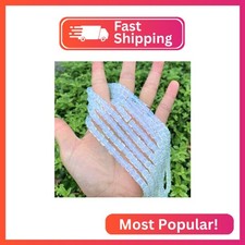 100pcs Czech Faceted Cube Crystal Glass Beads Spacer 6mm 0.24 Inch White Opal
