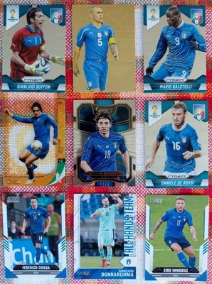 Panini Italien u.a. WM - Lot 50 Karten z.B. Chiesa, Buffon, Balotelli, De Rossi