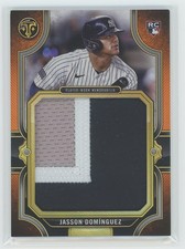 2024 Topps Triple Threads Jasson Domínguez Rookie Jumbo Patch Amber /18