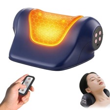 Heated Neck Stretcher, Neck Massager Pillow with Heat, Cervical Traction Devi...