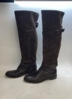 Ann Taylor Brown Suede Leather Tall Riding Boots Made in Italy Women's Size 8.5 — photo 1