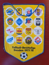 DDR Fussball Bezirksliga Dresden Wimpel Saisonwimpel 1977/78