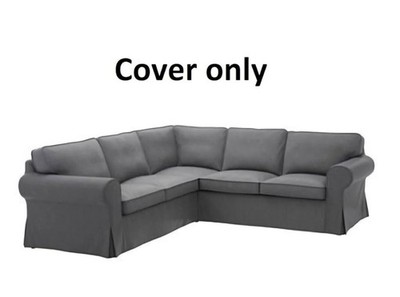 Ikea EKTORP 4-Seat Sectional Corner Sofa COVER - Nordvalla Dark