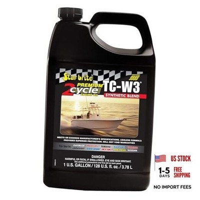 Premium 2-Cycle Engine Oil TC-W3 - High-Grade Synthetic Blend for All 1 Gallon