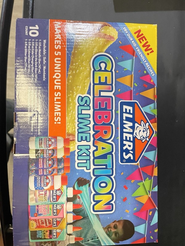 Elmer's Celebration Slime Kit 10 Count Brand New