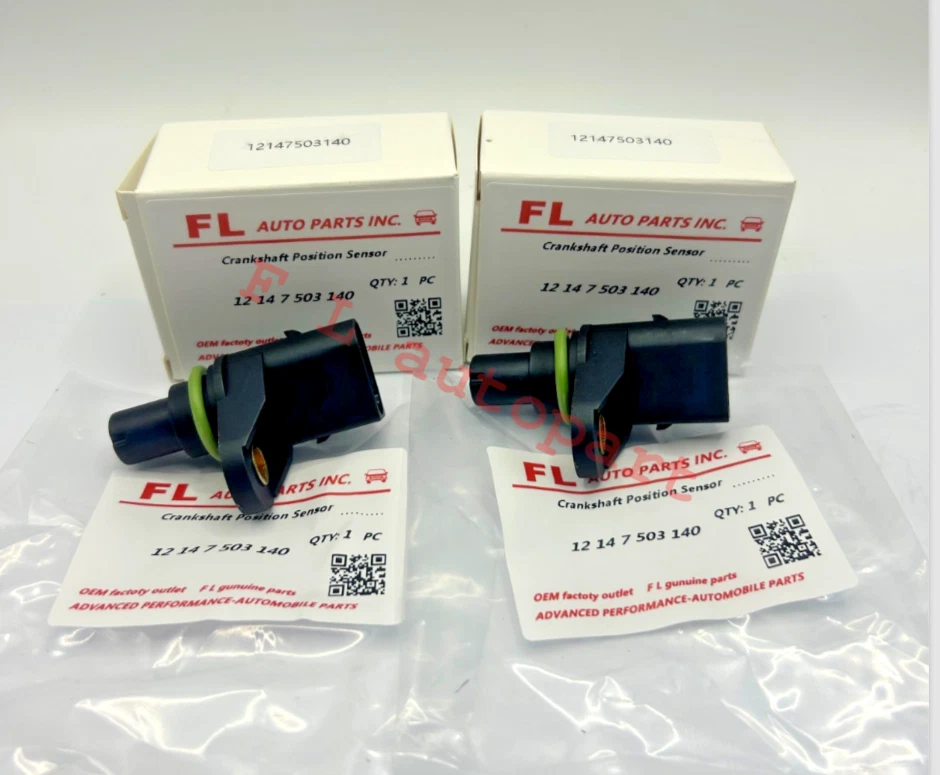 Sensor de posición del cigüeñal X2 para BMW 750Li 760i M3 X5 E46 E53 E60 E65 2002-2008 Foto 3 de 4