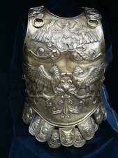 Medieval 18 Guage Steel Armor Roman Chiselled Cuirass Reenactment Breastplate