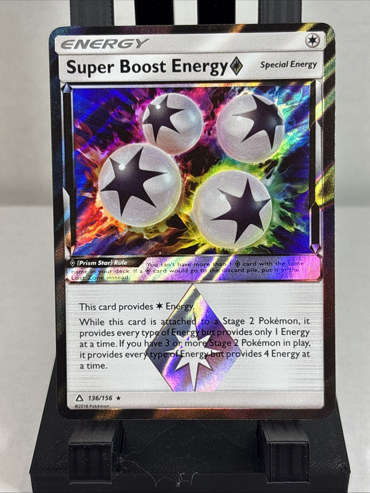 Super Boost Energy Prism Star 136/156 Pokemon TCG SM - Ultra Prism Rare