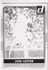 JON LESTER /25 DONRUSS TEST PROOF BLACK PARALLEL CHICAGO CUBS #125 2016 PANINI