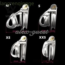 Stainless Steel Python V7.0 Male Chastity Device Sissy Cage Mamba Ring Belt