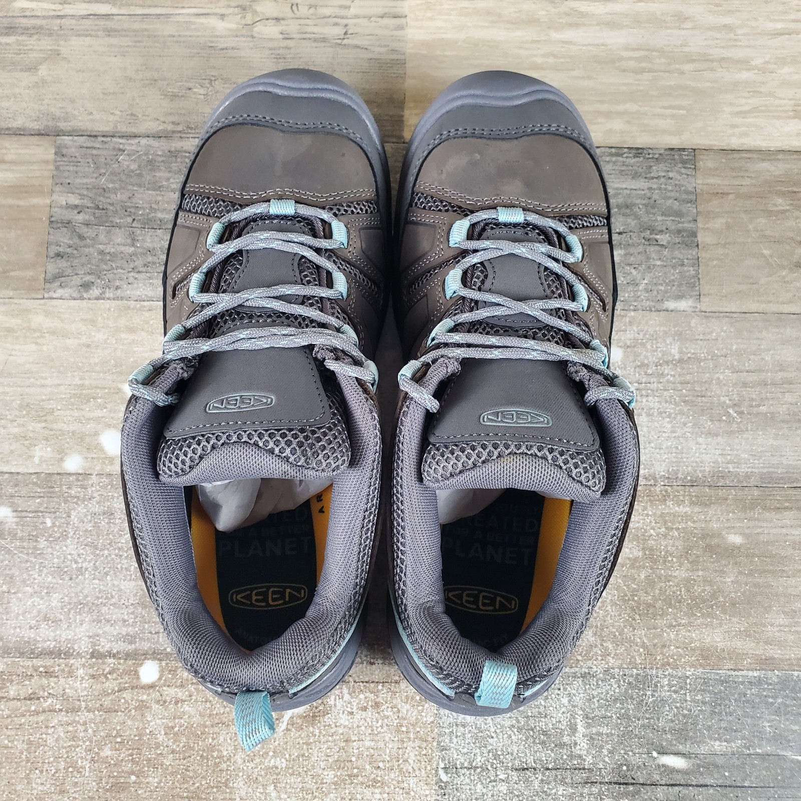 Scarpa donna Keen Circadia Vent taglia 9 acciaio grigio nuvola blu impermeabile trekking scarpone