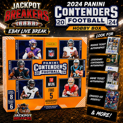 #1221 PYT 2024 Panini Contenders Football Hobby Box Break - Pick Your Team!