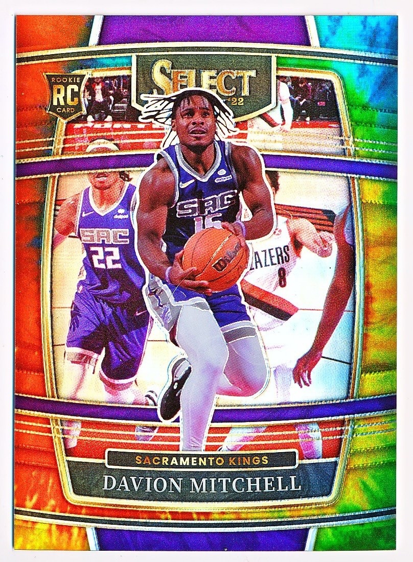 2021-22 Select Davion Mitchell Prizms Tie-Dye Rc #23 (10/25)