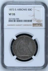 1873-S ARROWS Seated Liberty Half Dollar 50C NGC VF35
