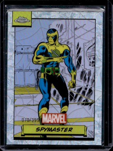2024 Topps Chrome Marvel Spymaster Spiderweb Refractor #/399