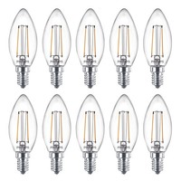 10 X Philips Led Filament Lampen Kerzen 2W =25Watt E14 Klar 250Lm Warmweiß 2700K