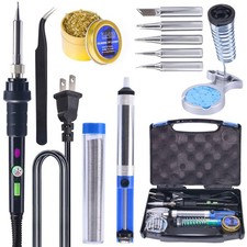 YIHUA 947-III 60W Soldering Iron Kit Adjustable Temperature with Sticky...