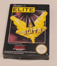 Elite Nintendo NES Game Boxed with Manual 1991 Working Very Rare Good Condition