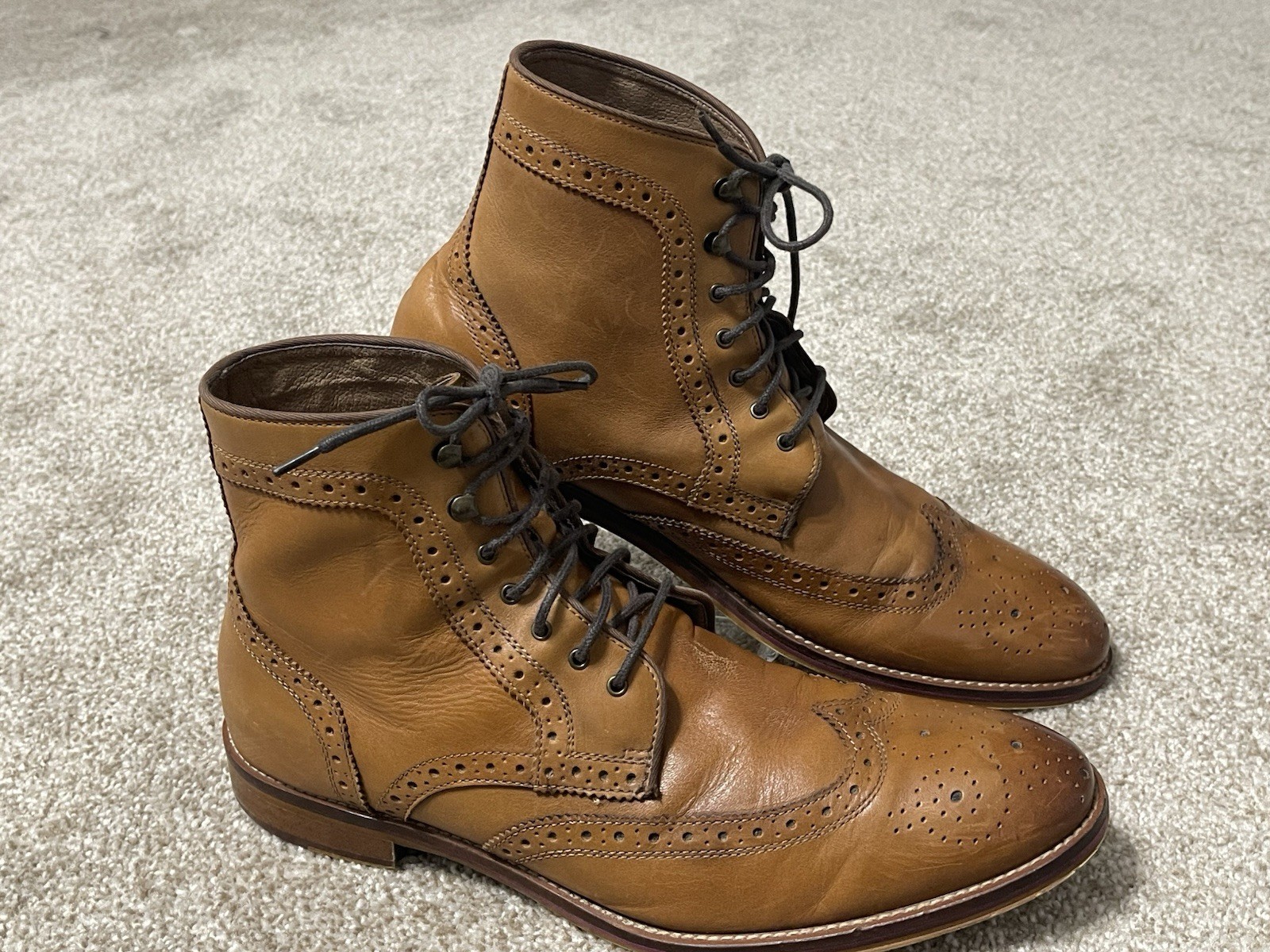 Johnston & Murphy Men's Conard Wingtip Brown Boot… - image 1