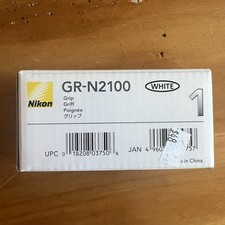 Nikon GR-N2100 White Camera Grip for Nikon 1 J3 S1 OEM w/ Original Box
