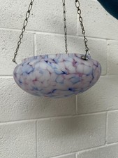 Antique Flycatcher Ceiling Light Shade Pendant Plafonnier Art Deco Mottled Glass
