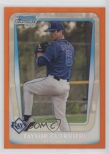 2011 Bowman Draft Chrome Prospects Orange Refractor 8/25 Taylor Guerrieri 1em1