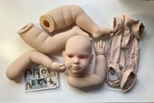 Samira Toddler Reborn Vinyl Doll Kit by Conny Burke 28" COA Partial Paint READ