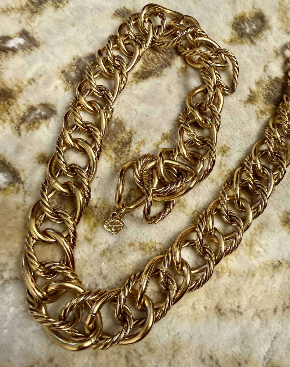 イヴサンローラン　チェーンベルト　喜平　ゴールド　レザー　ヴィンテージ　y2k Saint Laurent Women's Chain Belt Belts for sale | eBay