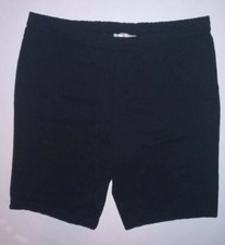 Weavers Women's Black Simple Stretch Waist Biker Shorts Size:M Made in USA