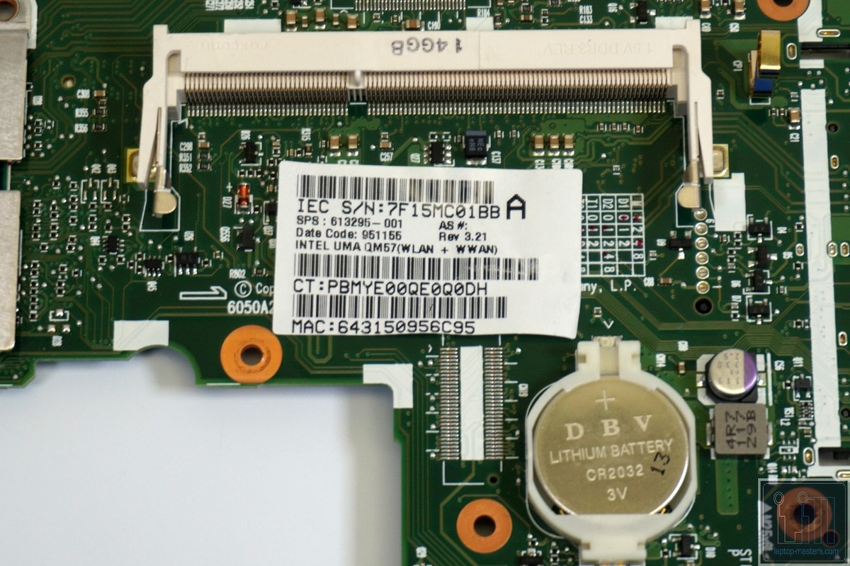 HP ProBook 6450B Intel Motherboard 613295-001 *WORKS* - Main Image