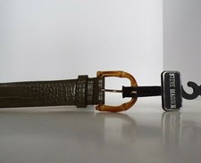New Steve Madden Croc-Embossed Faux Leather Belt Size M - MSRP 38