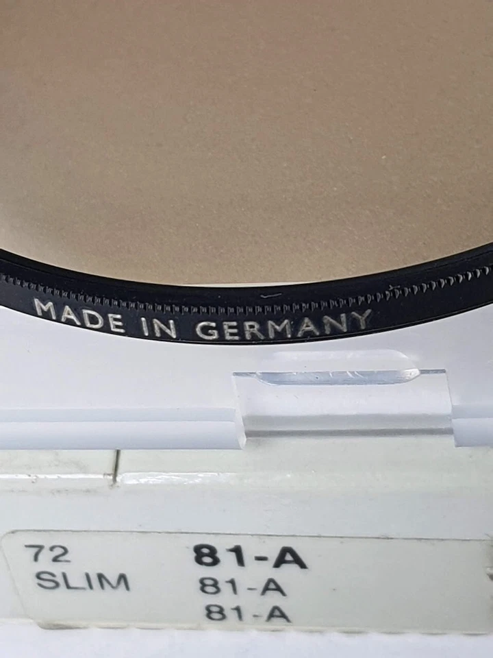 B+W 72mm 81A Color Conversion Coated Lens Filter ES-72 Warming New Old Stock - Image 4 of 4