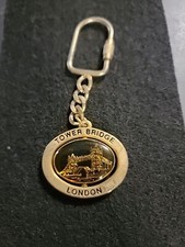 🌟London England Souvenir Metal Spinner Keychain w/ LONDON BRIDGE & BIG BEN🌟
