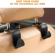 2pcs Universal Car Seat Headrest Hanger Hook Auto Product Holder For Hanging