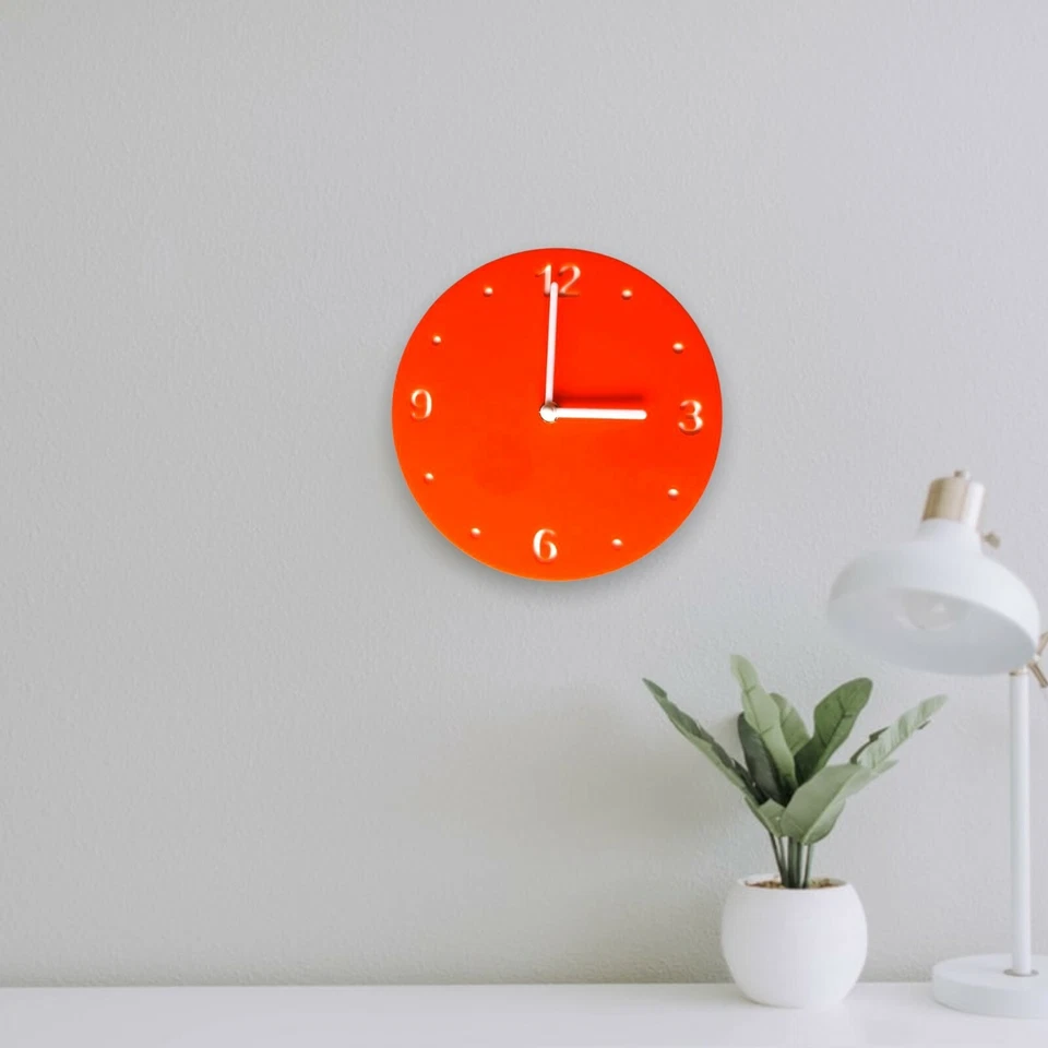 Relojes de pared redondos - estándar o grandes, muchas opciones de color Foto 2 de 4