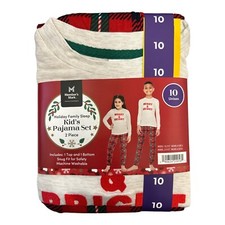 Member's Mark Unisex Kid's 2-Piece Family Holiday Pajama Set Size 4