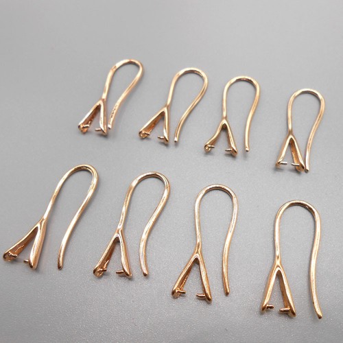 10PCS Nueva Joyería Oro Pellizco ganchos para pendientes por mayor | eBay