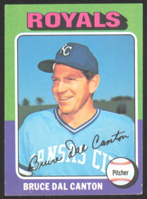 1975 Topps Bruce Dal Canton Kansas City Royals #472