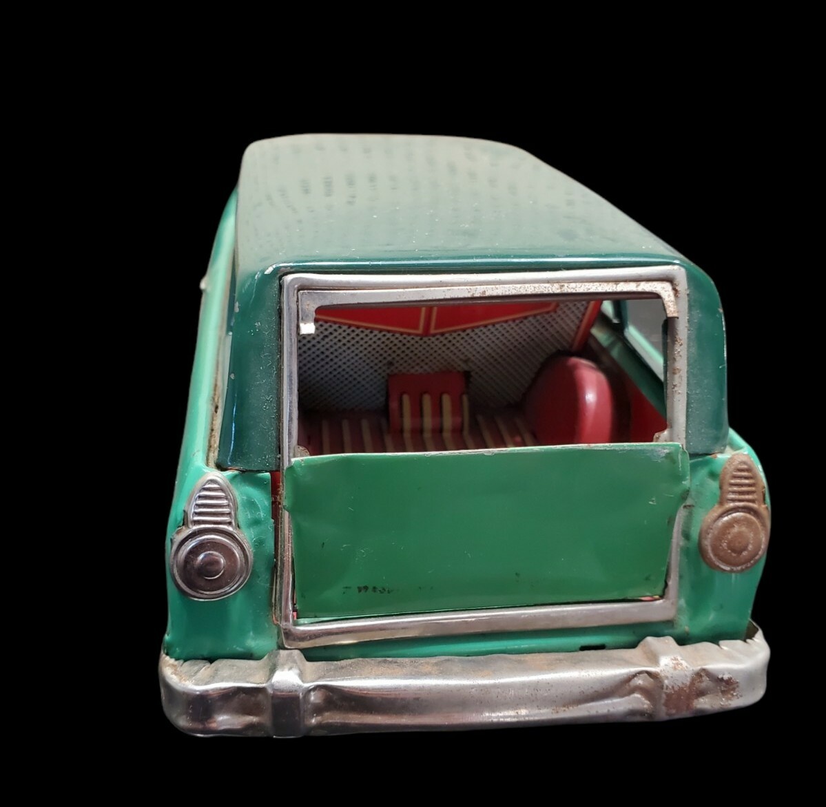 bandai ford fairlane station wagon tin friction toy car bandai ford fairlane station wagon tin friction toy car