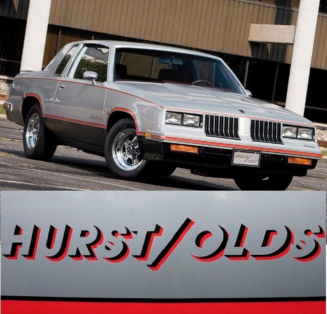 83-84 HURST/OLDS OLDSMOBILE CUTLASS G BODY DECAL STICKER 442 BLACK RED ...