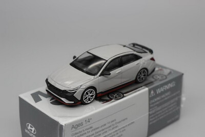 1/64 Scale Hyundai Elantra N Grey Diecast car Model Toy Collection