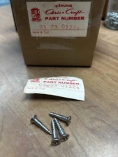 Vintage Stainless Chris Craft Wood Screws #10 X 1" 03-03-01224 LOT OF 100