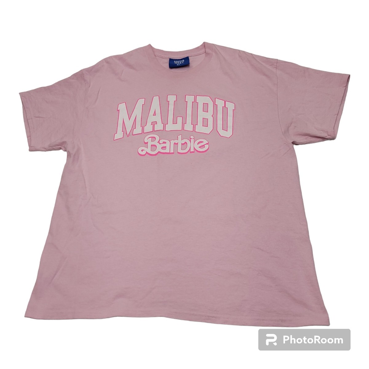完売 meravel logo T-shirt ミーラベル ロゴTシャツ ピンク Super MRKT. Malibu Barbie T Shirt Medium to Large Pink | eBay
