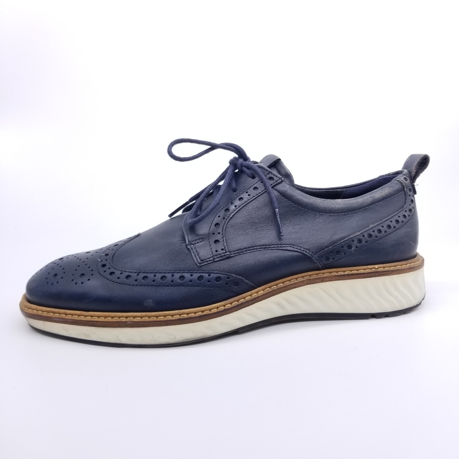 SAOLA Scarpe ECCO da uomo 8 US 42 EU blu St.1 ibride Wingtip Oxford Derby *