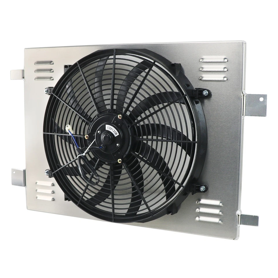 Aluminum Radiator Shroud+Fan+Relay For 2003-2013 CHEVY CORVETTE SSR 5.3L 6.0L,V8 Foto 4 de 4