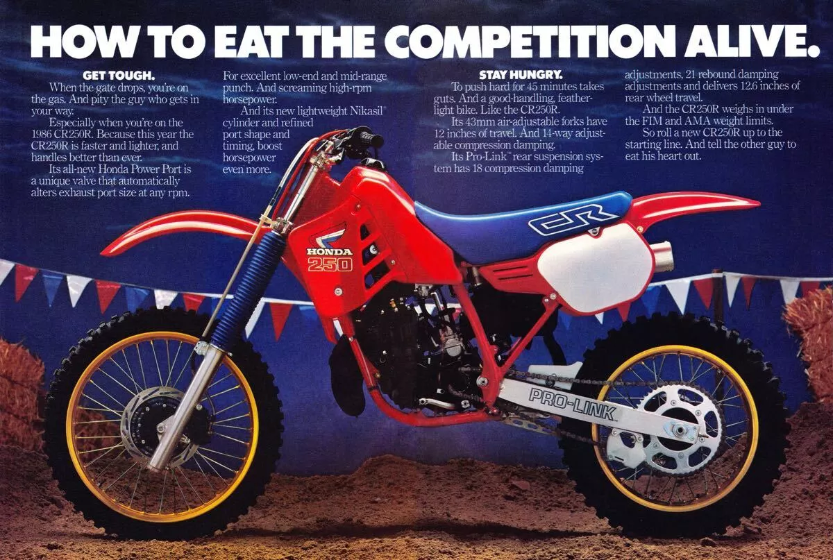 1986 honda sale 250 dirt bike