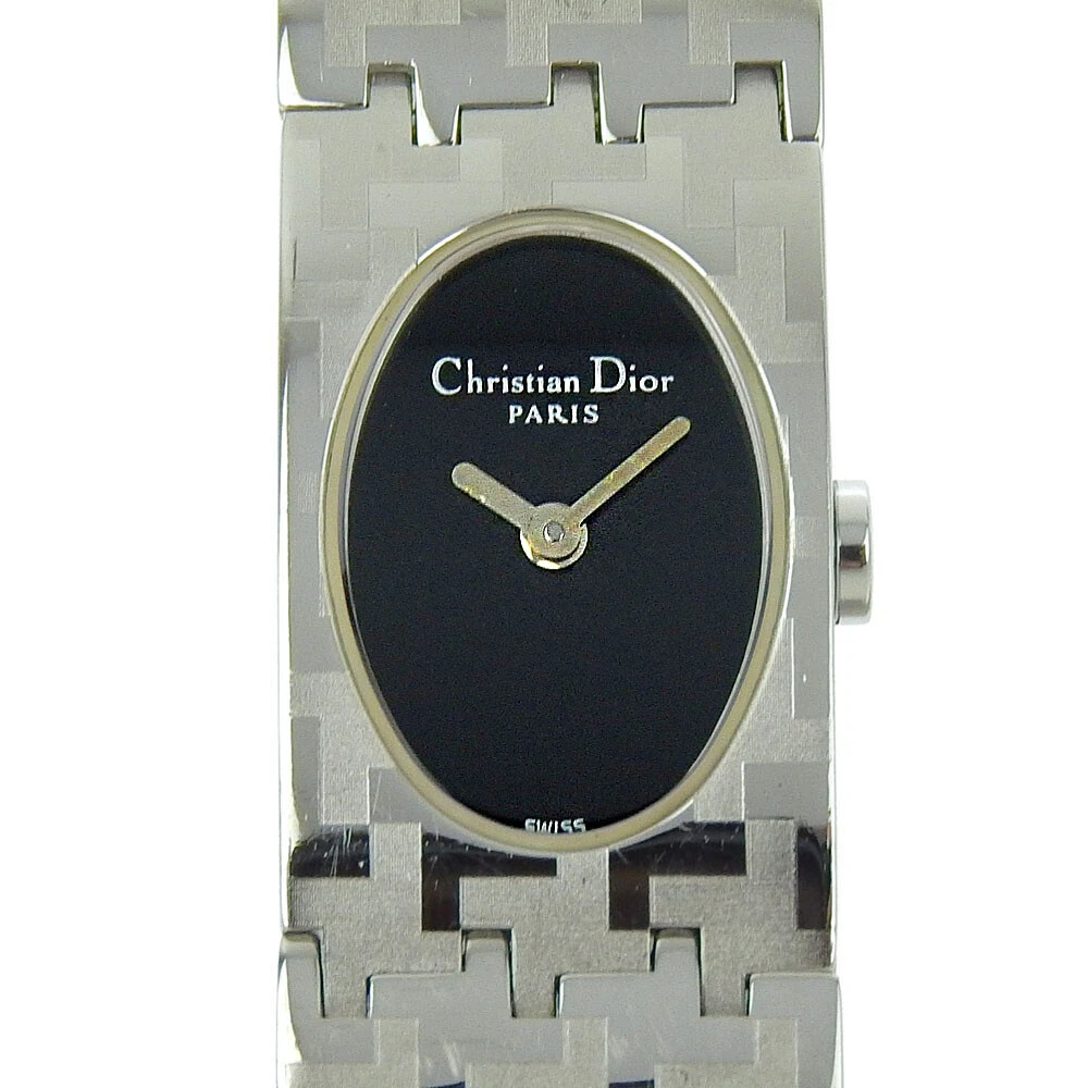 Montres Dior Miss Dior D70 100 cadran noir acier inoxydable quartz analogique dis...