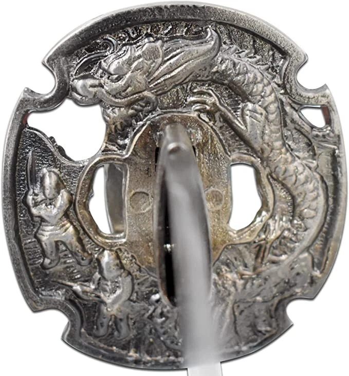 Espada Katana Samurai Katana Vermelha Damasco Full Tang Ninja Japonês 40" - Imagem 4 de 4